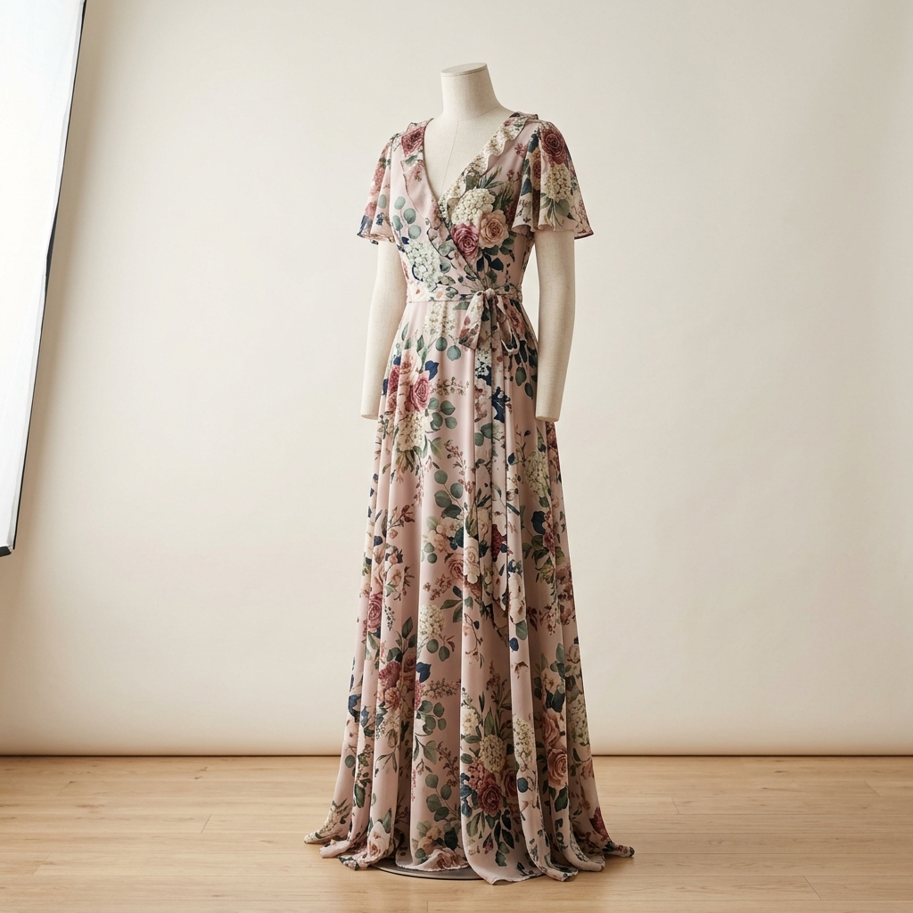 Elegant Floral Maxi Dress